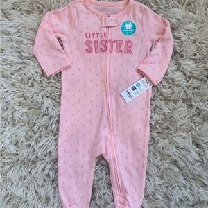 Carter's Light Pink 'Little Sister' Footie